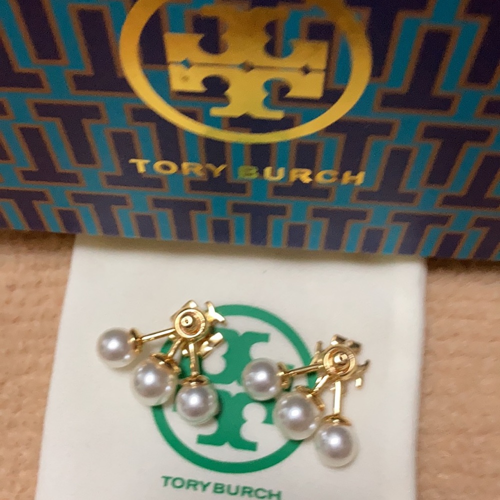 Women’s Tory Burch Gold Earrings - Picture 4 of 5